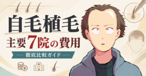 自毛植毛の主要7院の費用完全解説